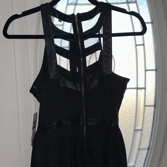 NWT GIANNI BINI Black Halter Mini Dress Womens Size XS - Picture 5 of 11